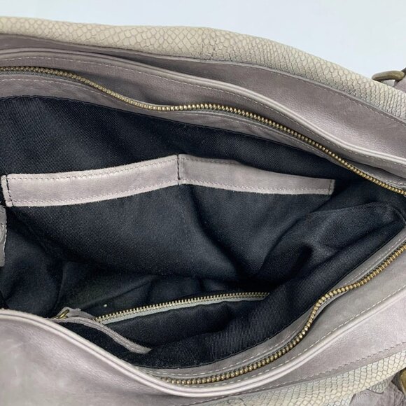 Corsia Women's‎ Snakeskin Style Scale Pattern Leather Deep Tote Bag - Picture 9 of 14